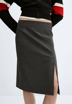 Mango CRYSTAL - A-line skirt - grey