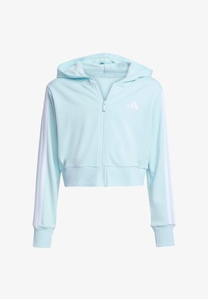 ESSENTIALS FULL - Majica s kapuljačom i patentnim zatvaračem - halo mint white