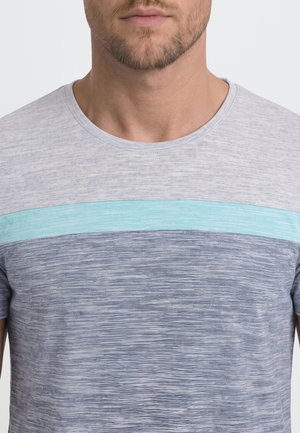 Blend, BHJAKOB STRIPED - T-shirt imprimé - dark denim