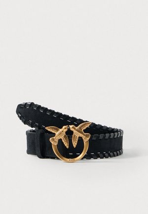 LOVE BERRY WEAVING BELT - Josta - nero/gold-coloured