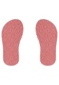 Roze inlegzolen met een textuurvol oppervlak met cirkelvormige patronen en een logo. Ontworpen voor comfort en ondersteuning, geschikt voor schoeisel.