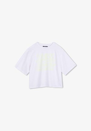 DKNY, TEE-SHIRT MANCHES COURTES - T-shirt print - blanc
