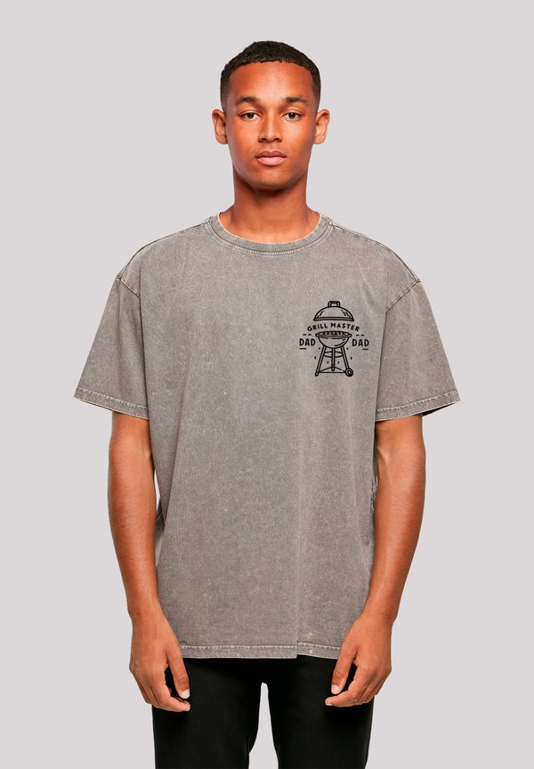 VATERTAG GRILL MASTER FÜR BBQ-VÄTER - T-Shirt print - asphalt