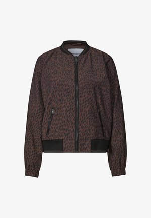 Street One, SATIN BLOUSON WITH ZIPPER AND PRINT - Blouson Bomber - molten earth