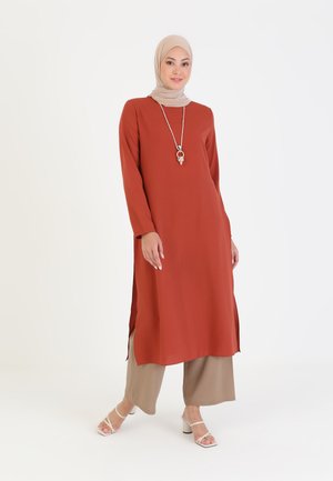 CREW NECK TUNIC&PANT SET - Trousers - green almond