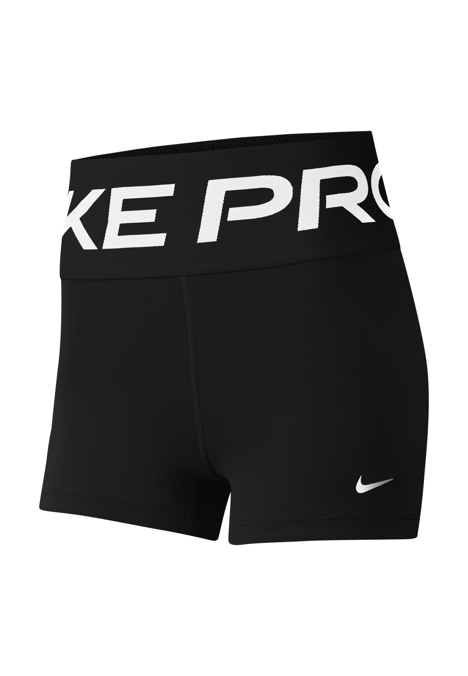 Nike Performance MIRAGE SHORT - Leggings - black/metallic silver/black -  Zalando.de