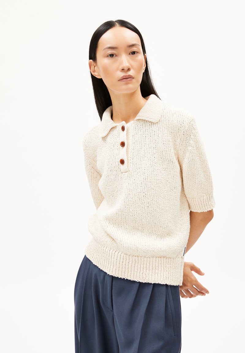 ARMEDANGELS - AANYA - Polo shirt - oatmilk, Enlarge