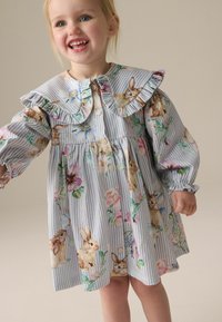 Next REGULAR FIT - LONG SLEEVE COLLAR - Freizeitkleid - bunny blue