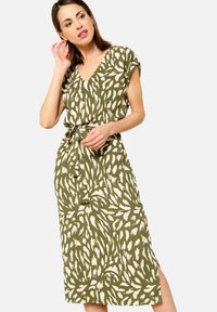 LolaLiza - WITH PRINT - Freizeitkleid - khaki med Thumbnail-Bild 1