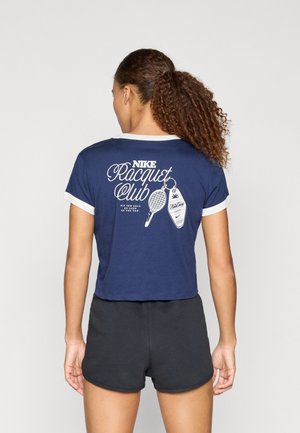 TEE HERITAGE RACQUET RINGER  - T-shirts med print - midnight navy/sail