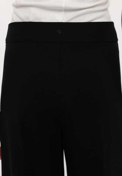 rag & bone IRINA PONTE WIDE LEG PANT - Trousers - black