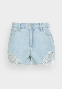 Hollister Co. CHAIN 80S MOM SUPER LIGHT SHARK  - Calções de ganga - light blue