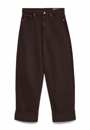 Vero Moda, JEANS VMFONDA MID RISE BARREL FIT JEANS - Wide Leg - chocolate torte