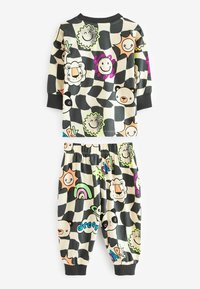 Next REGULAR FIT - Pižamos komplektas - black white character checkerboard