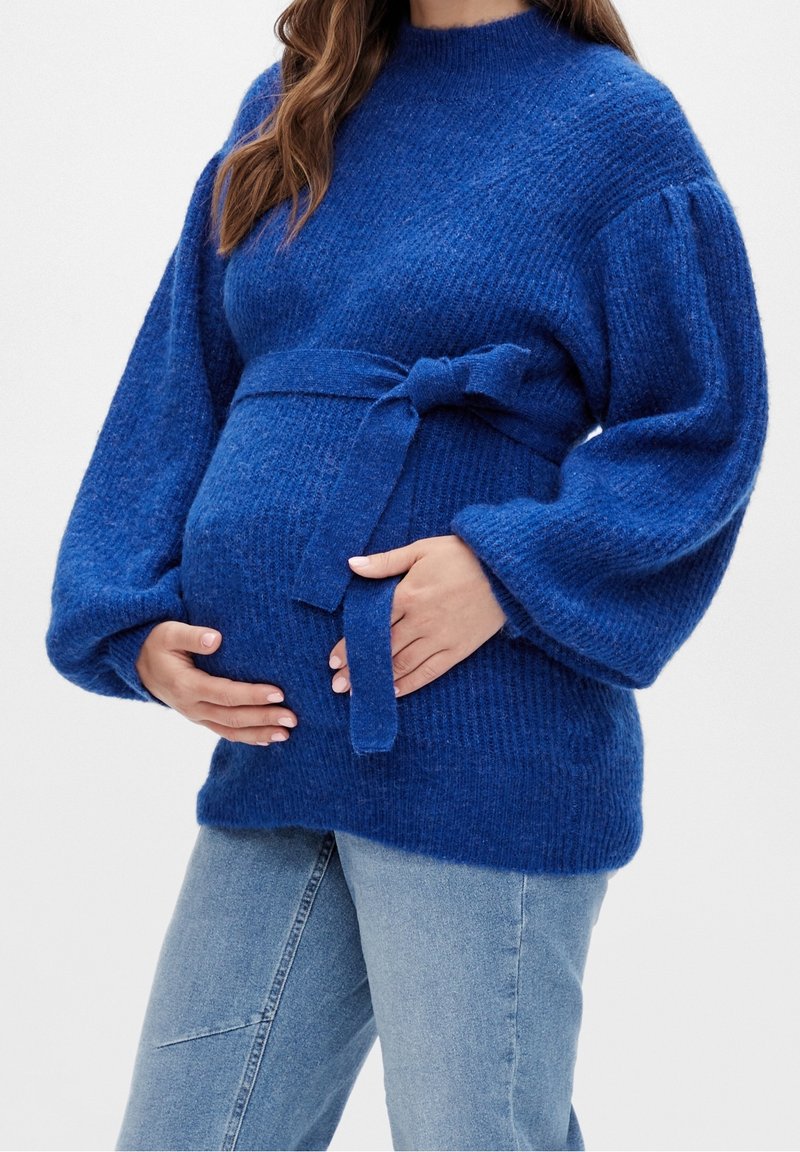 MAMALICIOUS Stickad tröja - blue