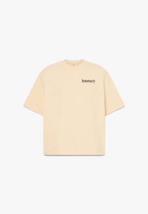Timberland, OUTDOOR PHOTO BACK GRAPHIC TEE - T-shirts print - light beige