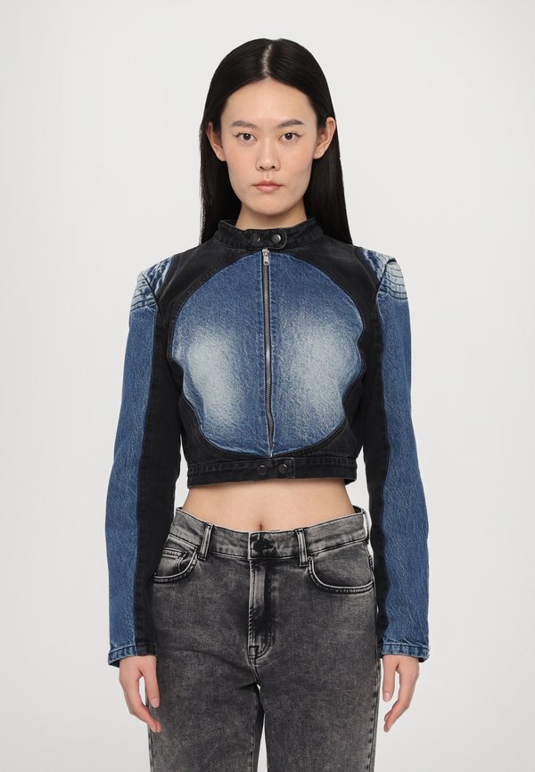 TAROT JACKET WITH CONTRAST OVAL DETAILS - Denim jacket
