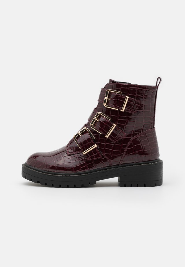 ANCHOR - Bottines - dark red