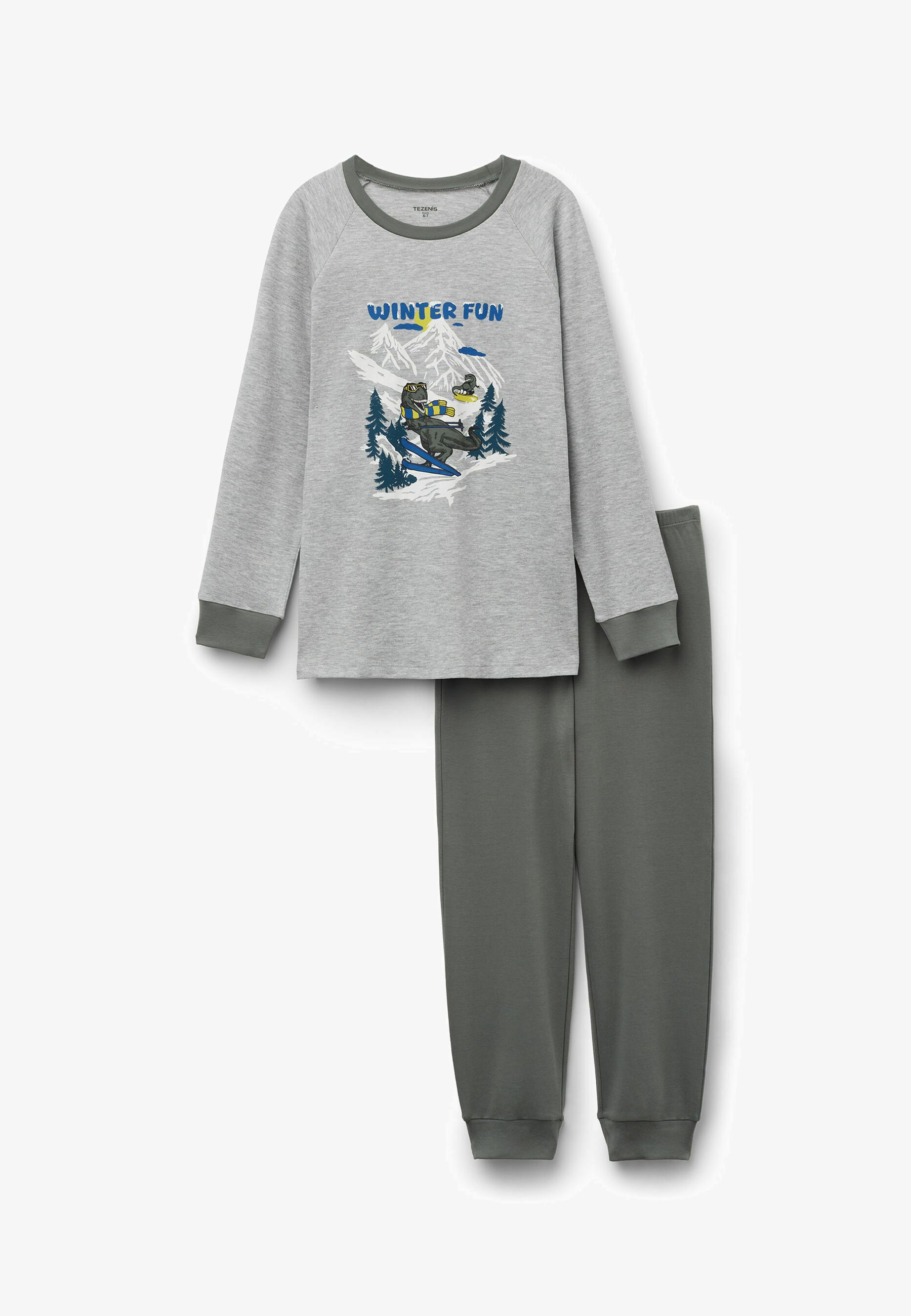 Tezenis SET Pyjama set print/light grey Zalando
