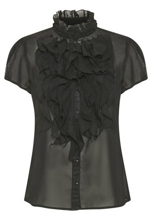 Saint Tropez LILJA SHIRT - Bluza z gumbi - black