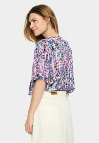 Saint Tropez AGNES SS - Blouse - pink c ikat paint