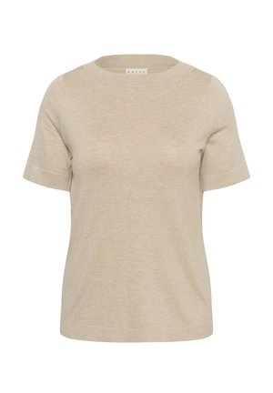 Kaffe Curve, KCLIZZY BOATNECK PULLOVER - T-shirt basique - feather gray melange