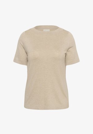 Kaffe Curve, KCLIZZY BOATNECK PULLOVER - T-shirt basique - feather gray melange