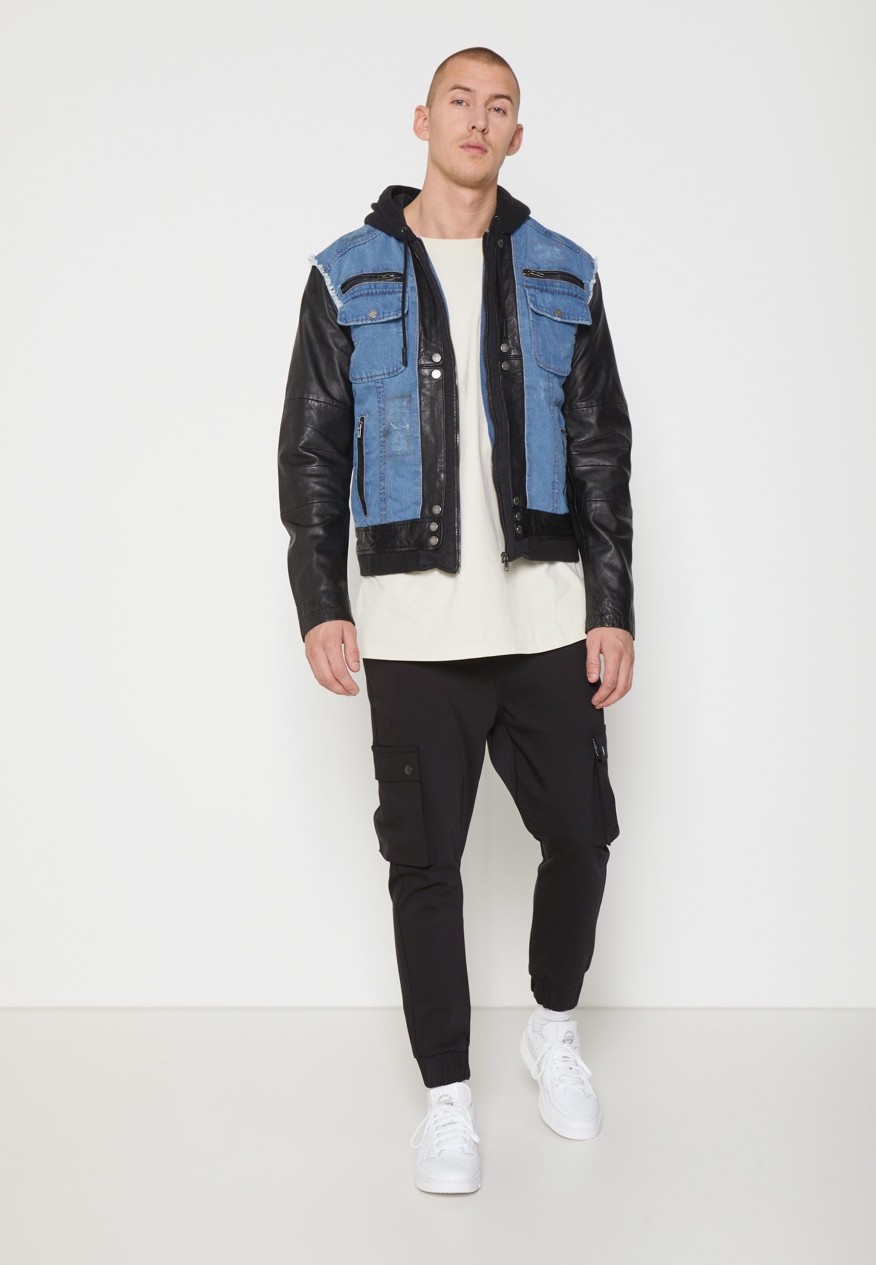 Be Edgy BEMAX D - Giacca di jeans - black/indigo/nero - Zalando.it