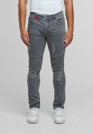 OSCAR RIPPED - Slim fit jeans - washed grey