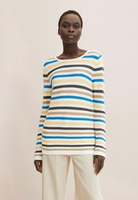 TOM TAILOR NEW OTTOMAN - Svetr - blue multicolor stripe