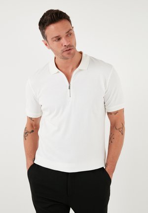 Buratti REGULAR FIT - Poloshirt - ecru