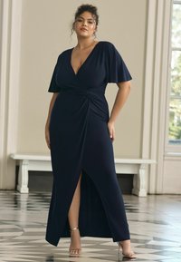 Lipsy SHORT SLEEVE SLINKY  - Maxi ruha - navy blue