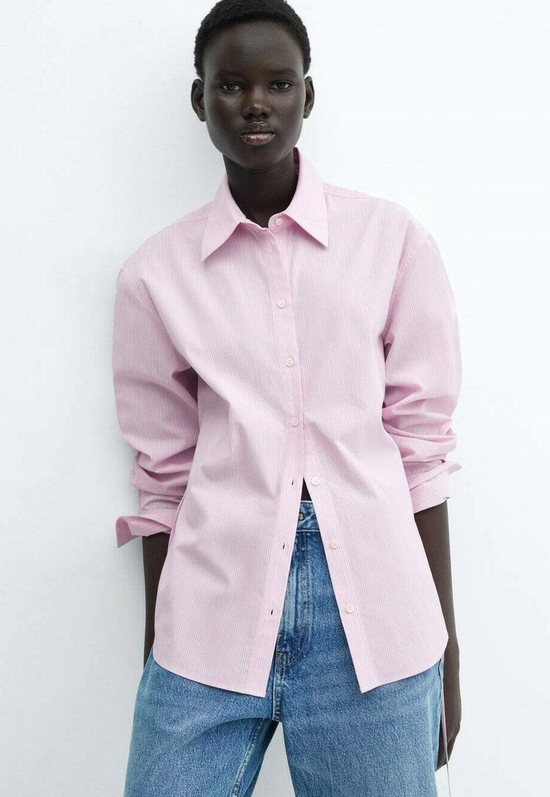 Mango - Bluza s gumbima - pink, Povećaj