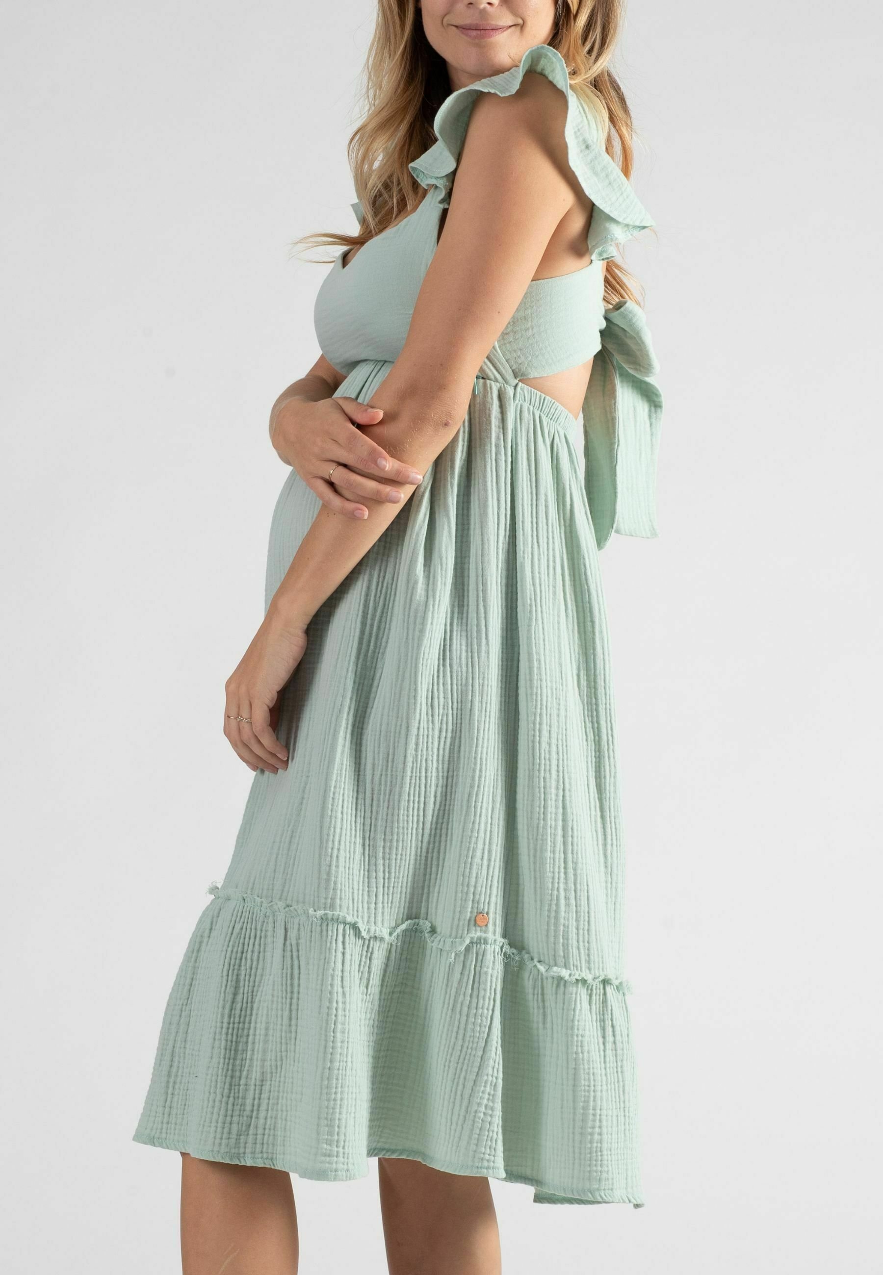 Cache Coeur MATERNITY MELODY MELODY - Day dress - slateblue/blue 