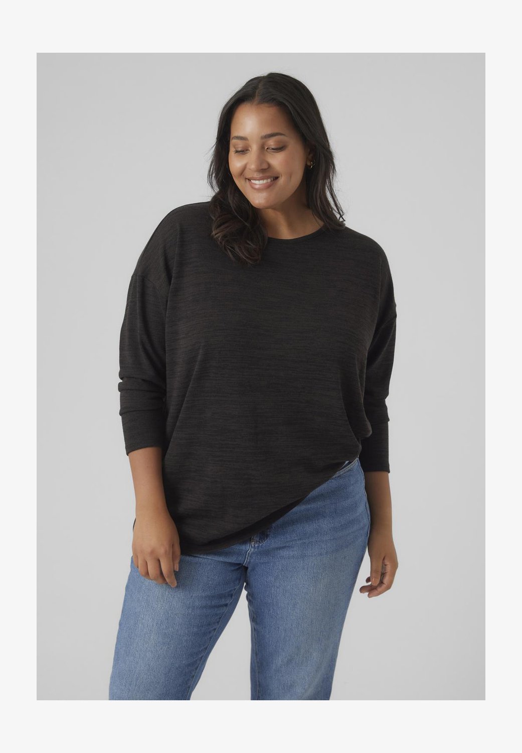 VERO MODA Maglietta Donna A Maniche Lunghe Vmebba LS Top Jrs Boo Ga, Modello Casual Danese, Morbido E Comodo