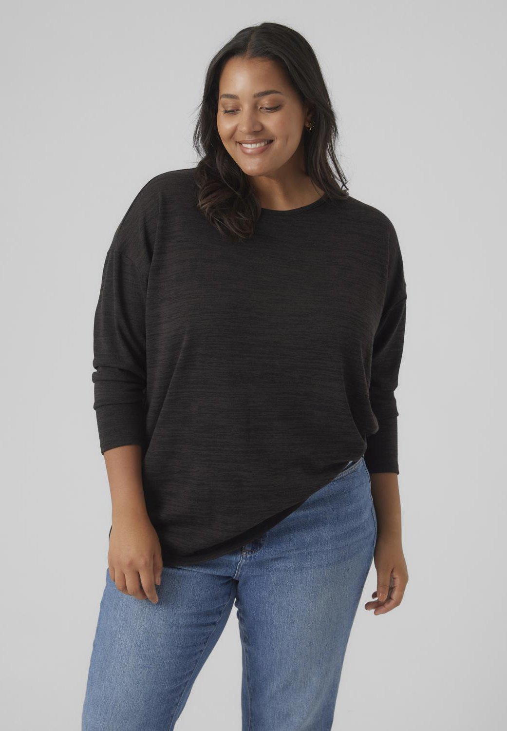 VERO MODA Maglietta Donna A Maniche Lunghe Vmebba LS Top Jrs Boo Ga, Modello Casual Danese, Morbido E Comodo