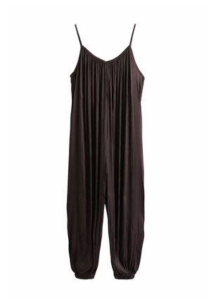 REGULAR FIT - BALLOON LEG JUMPSUIT  . - Jumpsuit - chocolate brown
