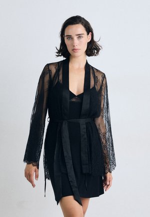 KIMONO ALLOVER - Camicia da notte - black