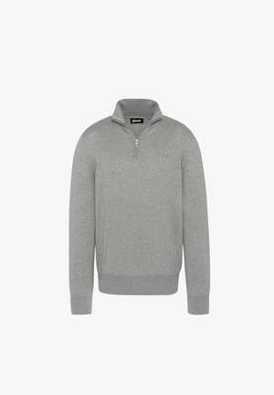 Schott Striktrøje - gris chiné