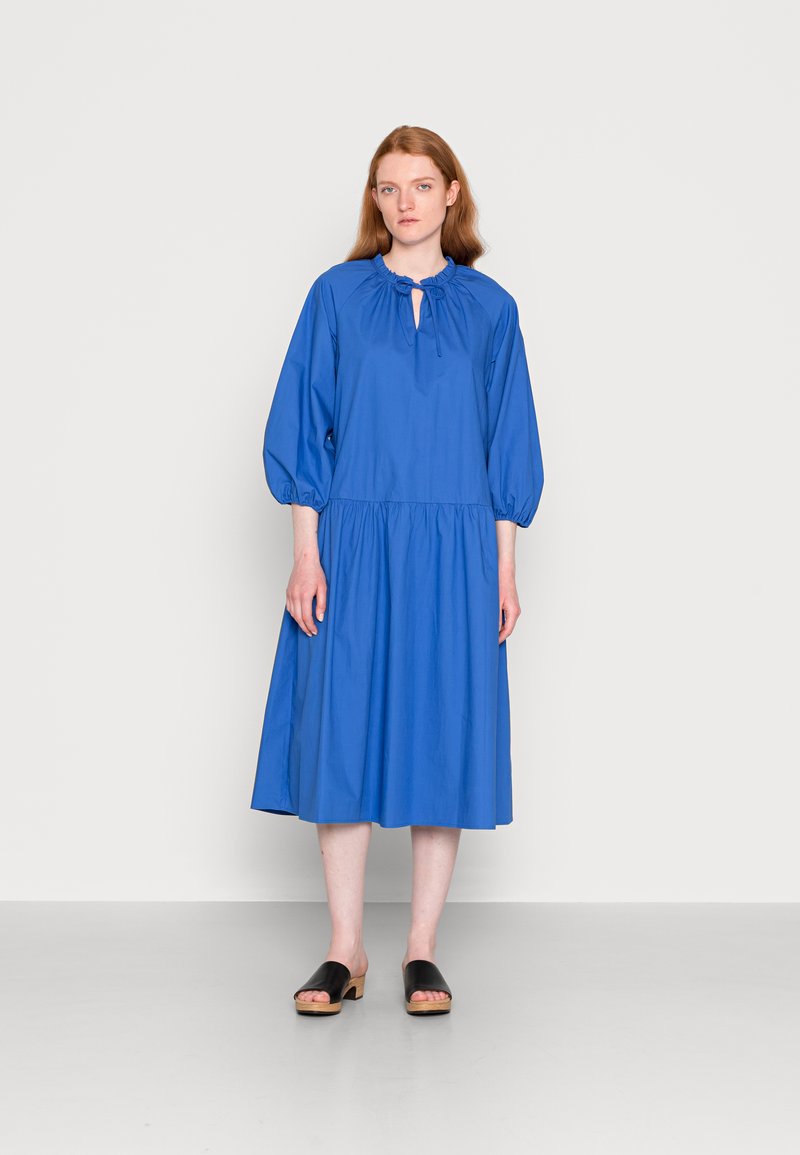 Jupe Femme Marks And Spencer – Bleue à Fleurs, Viscose, Taille 24 (plus Size)