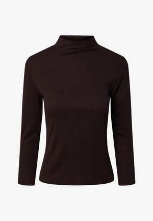 Pieces, TOP PCALLY 3/4 HIGH NECK - T-shirt à manches longues - chocolate plum