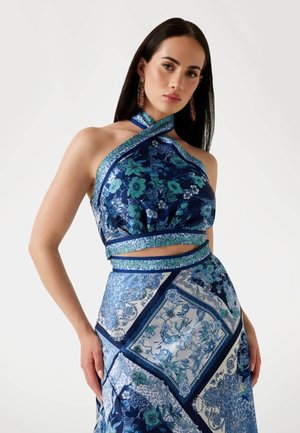 Bluse - mehrfarbig grundton blau