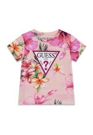 Guess T-shirt con stampa - blumenmuster pink