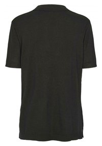 Mörkgrön kortärmad polo med en ribbad krage och struktur. Sidoflikar vid fållen för bättre passform och komfort.