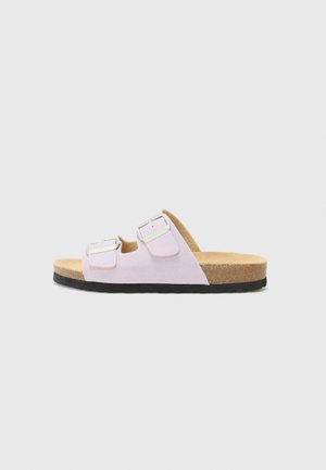 LEATHER - Pantolette flach - lilac