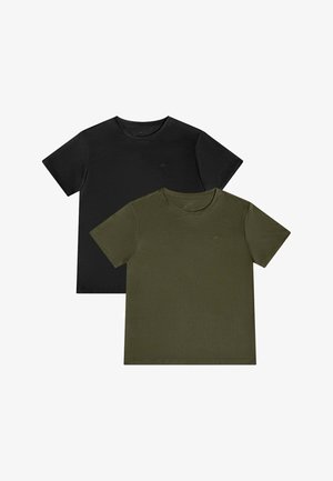 Danish Endurance, MOMENTUM RUNNING 2-PACK - Sport T-Shirt - black dark olive