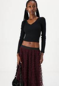 Vero Moda VMNAJA RUFFLE SKIRT - Dolgo krilo - winetasting