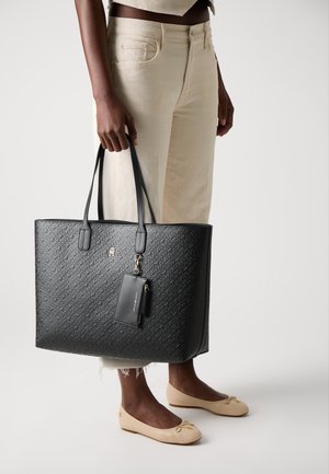 Tommy Hilfiger ICON TOTE MONO SET - Tote bag - black