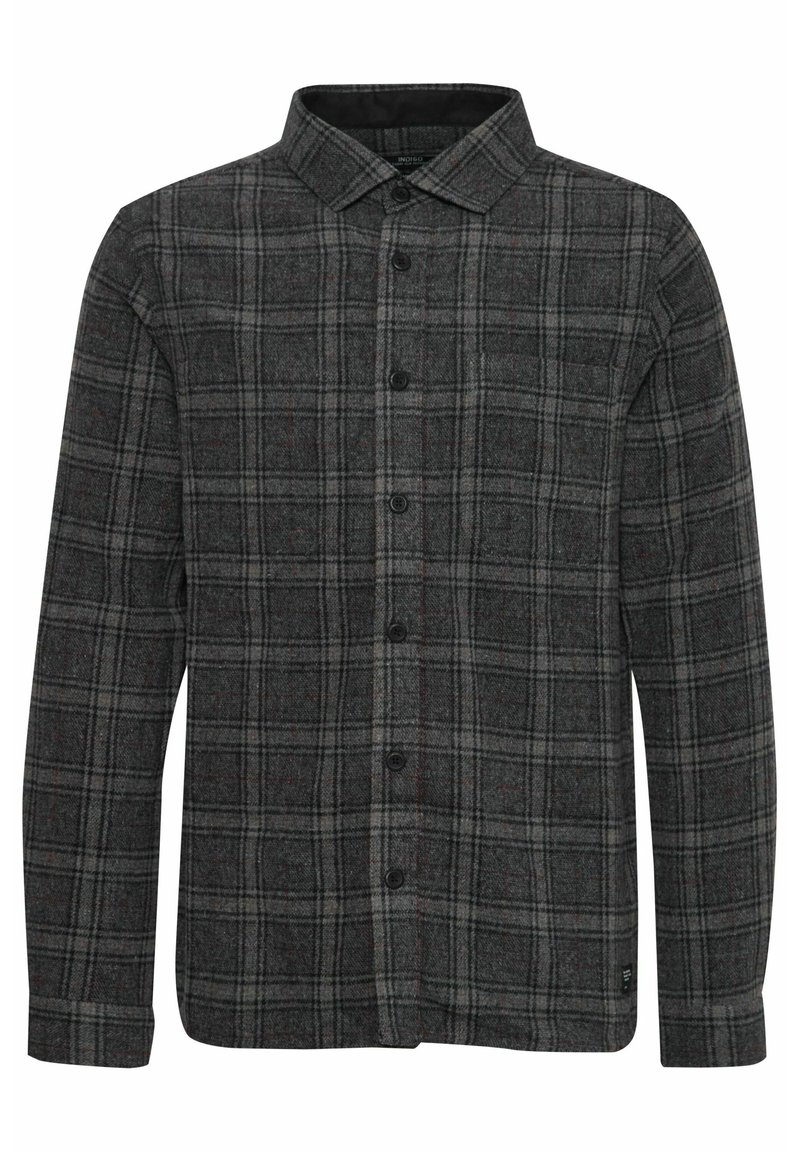 INDICODE JEANS IDVALMER - Camicia - raven/grigio - Zalando.it