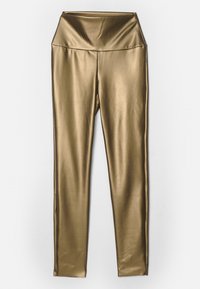 LONG - Legging (type pantalon) - metallic bronze